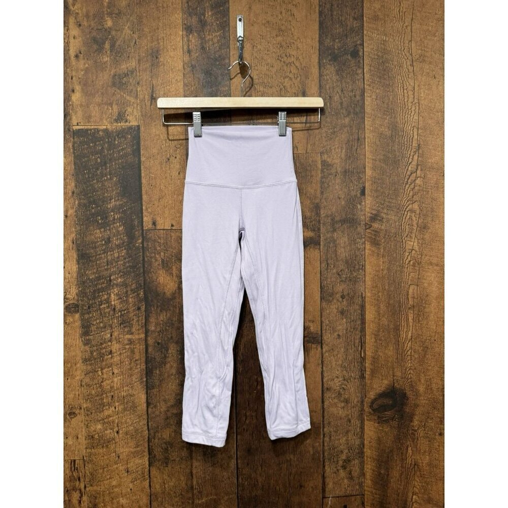 Lululemon Align High-Rise Crop Light Purple 19” Size 0 EUC